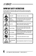 Preview for 4 page of EGO Power+ LB7650 Operator'S Manual