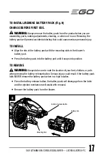 Preview for 17 page of EGO Power+ LB7650 Operator'S Manual