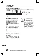 Preview for 238 page of EGO POWER + LBX6000 Operator'S Manual