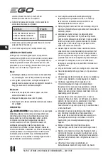 Предварительный просмотр 84 страницы EGO Power+ LM1700E Operator'S Manual