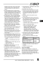 Предварительный просмотр 95 страницы EGO Power+ LM1700E Operator'S Manual