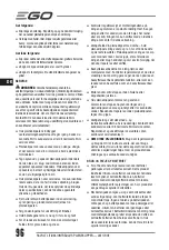 Предварительный просмотр 96 страницы EGO Power+ LM1700E Operator'S Manual