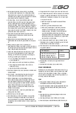 Предварительный просмотр 129 страницы EGO Power+ LM1700E Operator'S Manual