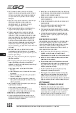 Предварительный просмотр 152 страницы EGO Power+ LM1700E Operator'S Manual