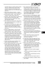 Предварительный просмотр 153 страницы EGO Power+ LM1700E Operator'S Manual