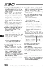 Предварительный просмотр 166 страницы EGO Power+ LM1700E Operator'S Manual