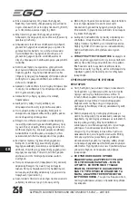 Предварительный просмотр 250 страницы EGO Power+ LM1700E Operator'S Manual