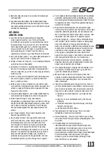 Предварительный просмотр 113 страницы EGO Power+ LM1900E Operator'S Manual