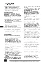 Предварительный просмотр 166 страницы EGO Power+ LM1900E Operator'S Manual