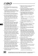 Предварительный просмотр 182 страницы EGO Power+ LM1900E Operator'S Manual