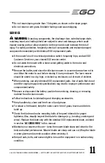 Предварительный просмотр 11 страницы EGO POWER+ LM2110 Operator'S Manual