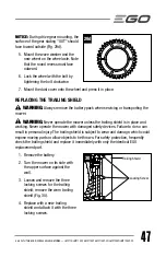 Preview for 47 page of EGO POWER+ LM2110 Operator'S Manual