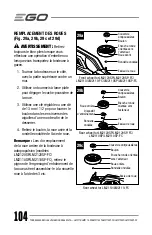 Предварительный просмотр 104 страницы EGO POWER+ LM2110 Operator'S Manual