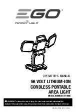 Preview for 1 page of EGO Power+ LT1000E Operator'S Manual