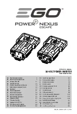 Preview for 1 page of EGO POWER NEXUS ESCAPE PAD1500E-D Operator'S Manual