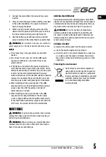 Preview for 5 page of EGO POWER NEXUS ESCAPE PAD1500E-D Operator'S Manual