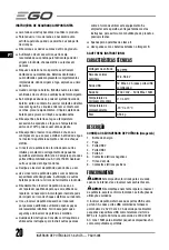 Preview for 20 page of EGO POWER NEXUS ESCAPE PAD1500E-D Operator'S Manual