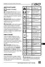 Preview for 83 page of EGO POWER NEXUS ESCAPE PAD1500E-D Operator'S Manual