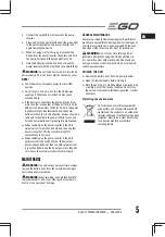 Предварительный просмотр 5 страницы EGO Power+ Nexus Escape PAD1500E Operator'S Manual