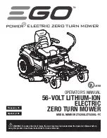 Предварительный просмотр 1 страницы EGO POWER Plus ZT5200L Operator'S Manual