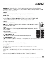 Preview for 15 page of EGO POWER Plus ZT5200L Operator'S Manual