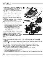 Preview for 28 page of EGO POWER Plus ZT5200L Operator'S Manual