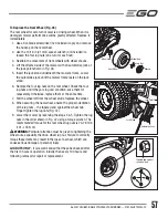 Preview for 57 page of EGO POWER Plus ZT5200L Operator'S Manual