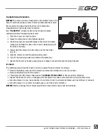 Preview for 59 page of EGO POWER Plus ZT5200L Operator'S Manual