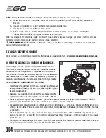 Preview for 104 page of EGO POWER Plus ZT5200L Operator'S Manual