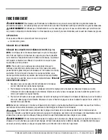 Preview for 109 page of EGO POWER Plus ZT5200L Operator'S Manual