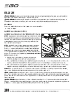 Preview for 188 page of EGO POWER Plus ZT5200L Operator'S Manual
