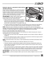 Preview for 191 page of EGO POWER Plus ZT5200L Operator'S Manual