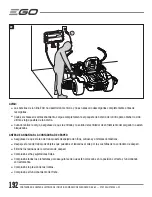 Preview for 192 page of EGO POWER Plus ZT5200L Operator'S Manual