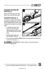 Preview for 16 page of EGO POWER PPX1000 Operator'S Manual