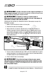 Предварительный просмотр 41 страницы EGO POWER PPX1000 Operator'S Manual