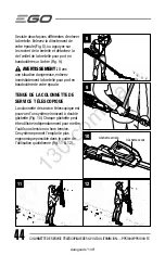 Предварительный просмотр 45 страницы EGO POWER PPX1000 Operator'S Manual