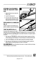 Предварительный просмотр 68 страницы EGO POWER PPX1000 Operator'S Manual