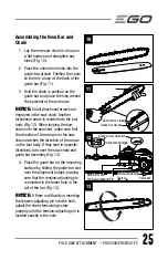 Preview for 25 page of EGO POWER+ PSX2500 Operator'S Manual