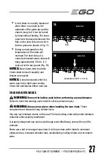 Preview for 27 page of EGO POWER+ PSX2500 Operator'S Manual