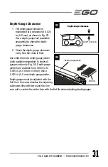 Preview for 31 page of EGO POWER+ PSX2500 Operator'S Manual