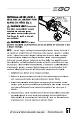 Preview for 57 page of EGO POWER+ PSX2500 Operator'S Manual