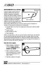 Preview for 112 page of EGO POWER+ PSX2500 Operator'S Manual