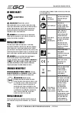 Предварительный просмотр 72 страницы EGO POWER+ PTX5100 Operator'S Manual