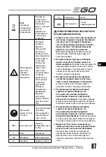 Предварительный просмотр 87 страницы EGO POWER+ PTX5100 Operator'S Manual