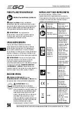 Предварительный просмотр 94 страницы EGO POWER+ PTX5100 Operator'S Manual