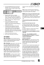 Preview for 85 page of EGO Power+ RTX2300 Operator'S Manual