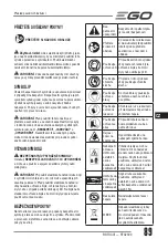 Preview for 89 page of EGO Power+ RTX2300 Operator'S Manual