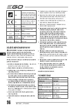 Preview for 96 page of EGO Power+ RTX2300 Operator'S Manual