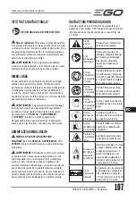 Preview for 107 page of EGO Power+ RTX2300 Operator'S Manual