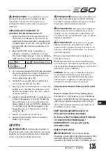 Preview for 135 page of EGO Power+ RTX2300 Operator'S Manual